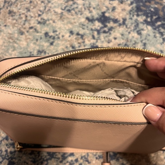 Michael Kors Pink Paris-Themed Crossbody Bag , Adjustable Strap NWOT - Picture 5 of 5